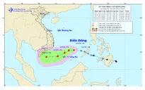 Áp thấp nhiệt đới giật cấp 9 cách đảo Song Tử Tây khoảng 170km