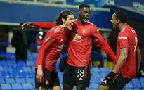 Everton 0-2 Manchester United: Cavani tỏa sáng, Man Utd vào bán kết cúp Liên đoàn Anh