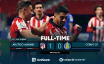 Atletico Madrid 1-0 Getafe: Thầy trò Simeone củng cố ngôi đầu bảng!