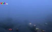 Sương mù dày đặc bao phủ thủ đô Ấn Độ, làm khó người dân