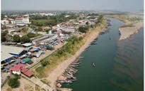 Mực nước sông Mekong đoạn qua Thái Lan thấp nhất trong 10 năm