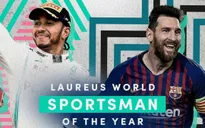 Lionel Messi cùng Lewis Hamilton được trao giải thưởng VĐV thể thao của năm
