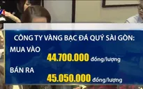 Giá vàng trong nước tăng đột biến, vượt 45 triệu/lượng sáng 19/2