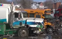 Hơn 200 xe ô tô đâm nhau liên hoàn tại Canada
