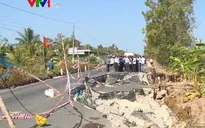 Kiểm tra tình hình sụt lún tại Cà Mau