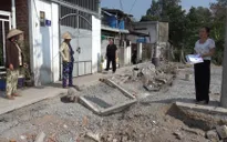 Bức xúc vì tuyến đường bê tông bỗng dưng bị đập phá