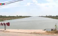 Hồ trữ nước ngọt đầu tiên của tỉnh Bến Tre phát huy hiệu quả