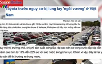 Toyota trước nguy cơ bị soán "ngôi vương" tại Việt Nam