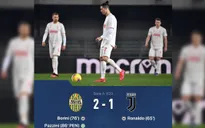 Verona 2-1 Juventus: Thất bại bất ngờ