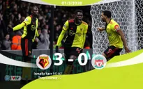 Liverpool thua sốc trước Watford
