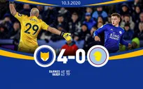 Leicester City 4-0 Aston Villa: Thắng đậm, Leicester củng cố ngôi vị thứ 3 Ngoại hạng Anh