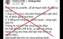 Phạt 12,5 triệu đồng trường hợp tung tin thất thiệt về dịch COVID-19