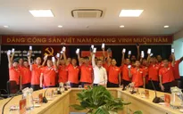 ẢNH: CLB Viettel nhắn tin ủng hộ, chung tay đẩy lùi dịch Covid-19