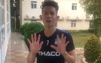 Cầu thủ Hoàng Anh Gia Lai tham gia thử thách rửa tay