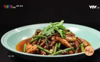 Ốc móng tay xào rau vị cay... ngon tuyệt cú mèo