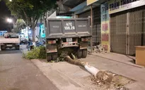 Xe ben trôi tự do gây tai nạn liên hoàn
