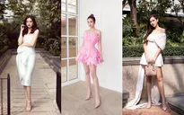 Đỗ Mỹ Linh diện váy độc lạ, đọ sắc bên Lương Thùy Linh và Tường San