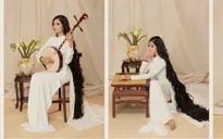 Á hậu Trương Thị May khoe bộ ảnh "công-dung-ngôn-hạnh" dịp 8/3