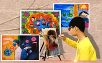 Thiếu nhi Hải Phòng vẽ tranh về dịch COVID-19