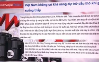 Việt Nam không có khả năng dự trữ dầu thô khi giá xuống thấp