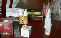 Phát hiện xịt sát khuẩn, mỹ phẩm không rõ nguồn gốc