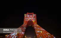 Trình diễn ánh sáng hình ảnh virus Corona lên tòa tháp Azadi