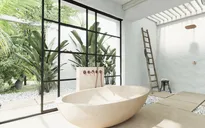 Những mẫu phòng tắm có bồn bằng đá tuyệt đẹp