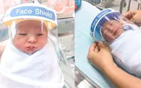 Những em bé sơ sinh được đeo mặt nạ chống COVID-19 tại Thái Lan