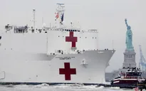 Tàu bệnh viện Hải quân Mỹ chính thức rời cảng New York