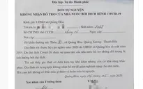 Thanh Hóa: Không có sự ép buộc, vận động người dân không nhận tiền hỗ trợ dịch COVID-19