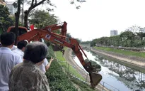Khoan cống ngầm dẫn nước thải "hồi sinh" sông Tô Lịch