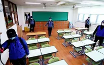 Học sinh Hàn Quốc phải đeo khẩu trang, tự vệ sinh chỗ ngồi khi đi học