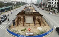 Cầu vượt nút giao Hoàng Quốc Việt - Nguyễn Văn Huyên phấn đấu "về đích" dịp 2/9
