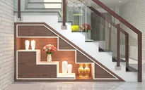 Những tiện ích không ngờ từ góc chết gầm cầu thang