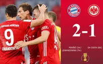 Bayern Munich 2-1 Frankfurt: Lewandowski lập công, "Hùm xám" vào chung kết Cúp Quốc gia Đức