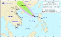 Bão số 1 có gió giật cấp 10, di chuyển với vận tốc 75km/giờ