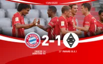 Bayern Munich 2-1 M'gladbach: Chiến thắng nhọc nhằn, cận kề ngôi vương