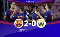 Thắng Leganes 2-0, Barcelona tiếp tục tạo áp lực cho Real Madrid