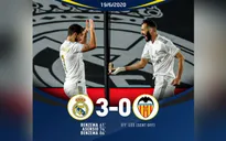 Real Madrid 3-0 Valencia: Chiến thắng cách biệt