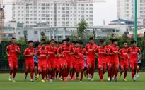 Các cầu thủ nỗ lực thể hiện khả năng trong buổi tập đầu tiên của ĐT U22 Việt Nam