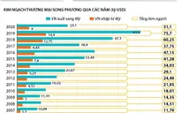 INFOGRAPHIC: Kim ngạch thương mại Việt Nam - Hoa Kỳ tăng hơn 160 lần sau 25 năm