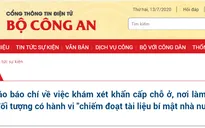 Khám xét khẩn cấp đối với cán bộ phòng Thư ký biên tập và lái xe của UBND TP Hà Nội