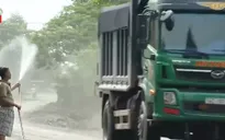Mỏ than gây bụi bặm và nguy cơ sạt trượt bãi thải