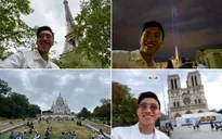 Văn Hậu du lịch Paris trước ngày về nước