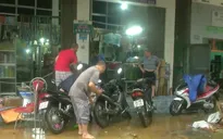 Mưa lớn gây ngập úng một số tuyến đường ở thành phố Lào Cai