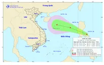 Xuất hiện áp thấp nhiệt đới gần Biển Đông
