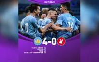 Man City 4-0 Liverpool: Tân vương nhận cú sốc