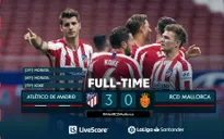 Atletico Madrid 3-0 Mallorca: Thắng ấn tượng, Atletico giữ vững vị trí thứ 3