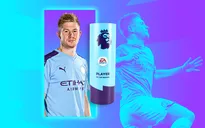 Kevin De Bruyne nhận giải cầu thủ xuất sắc nhất Ngoại hạng Anh