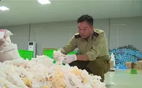 Tái chế găng tay y tế đã qua sử dụng với "công nghệ" đập, vuốt, kéo giãn phần nhăn